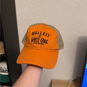Orange Bulleit & White Oak Brewing Cap